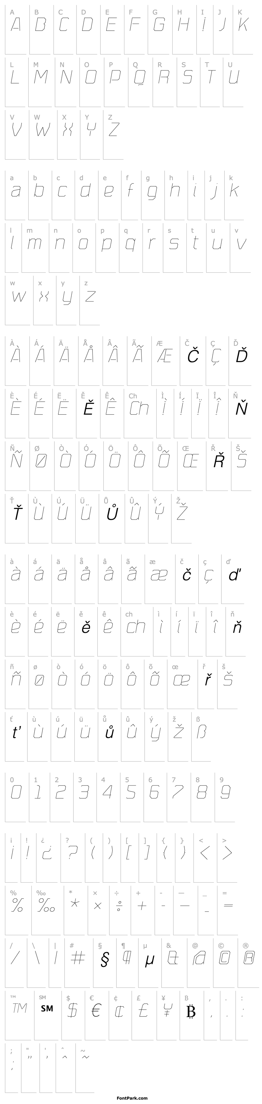 Přehled Plotta-LightItalic