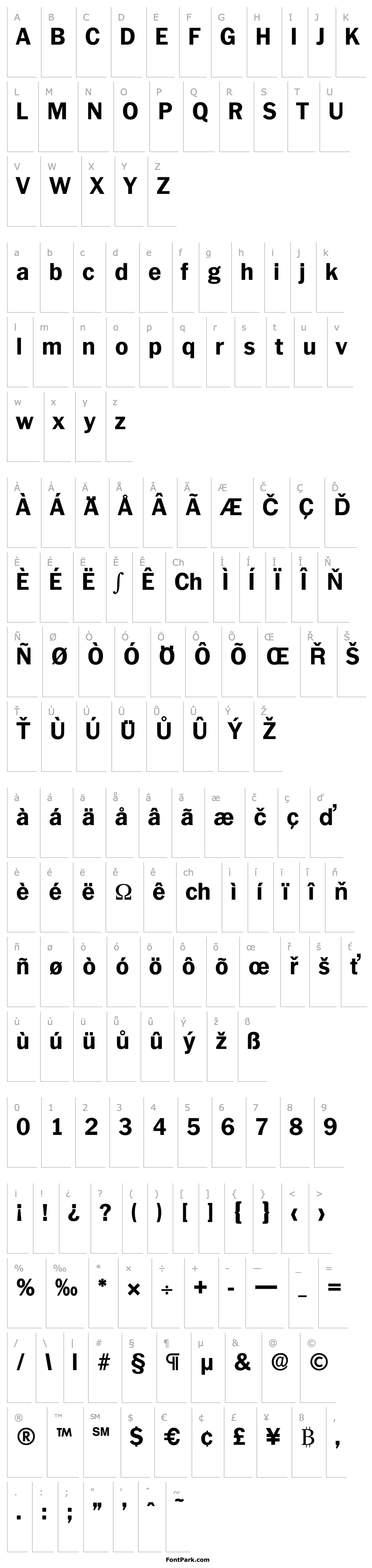 Overview Plymouth-Serial-ExtraBold-Regular