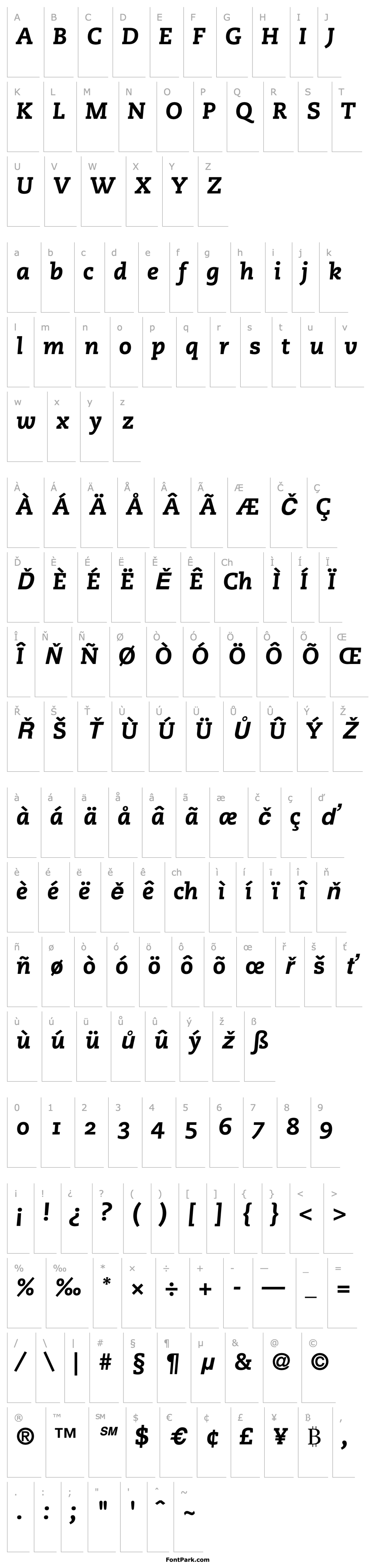 Overview PMN Caecilia 86 Heavy Italic Oldstyle Figures