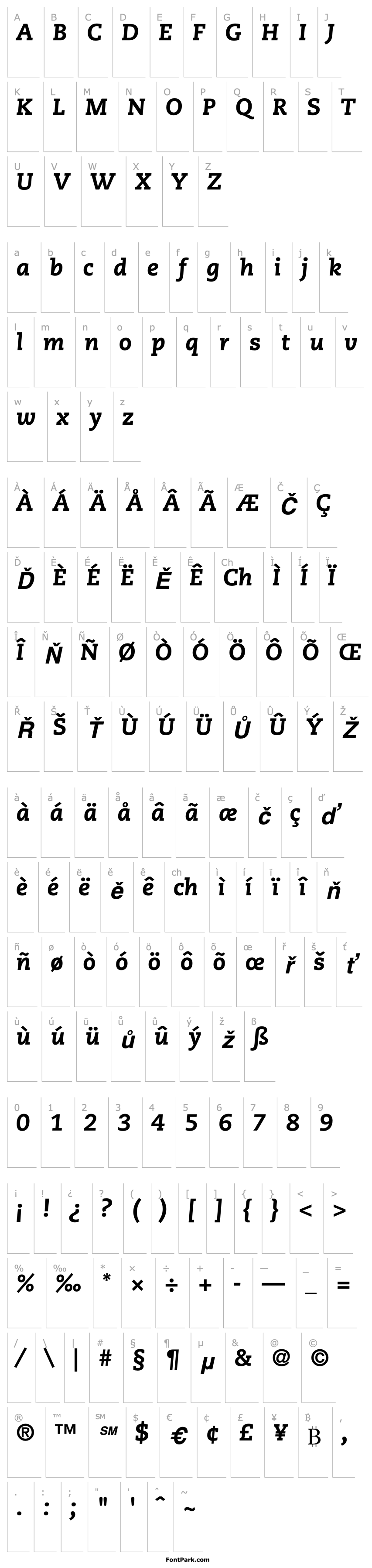 Overview PMNCaecilia86-Heavy Italic