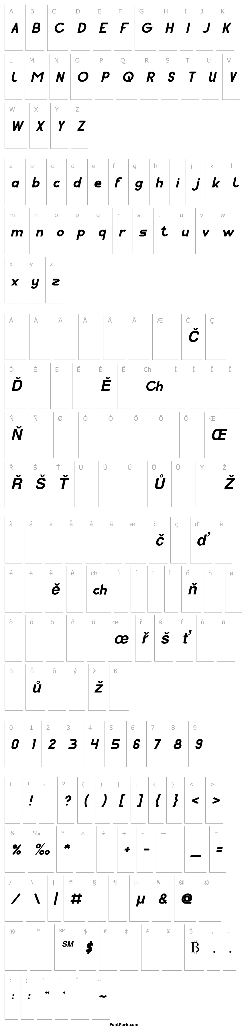 Přehled Pocket Bold Italic