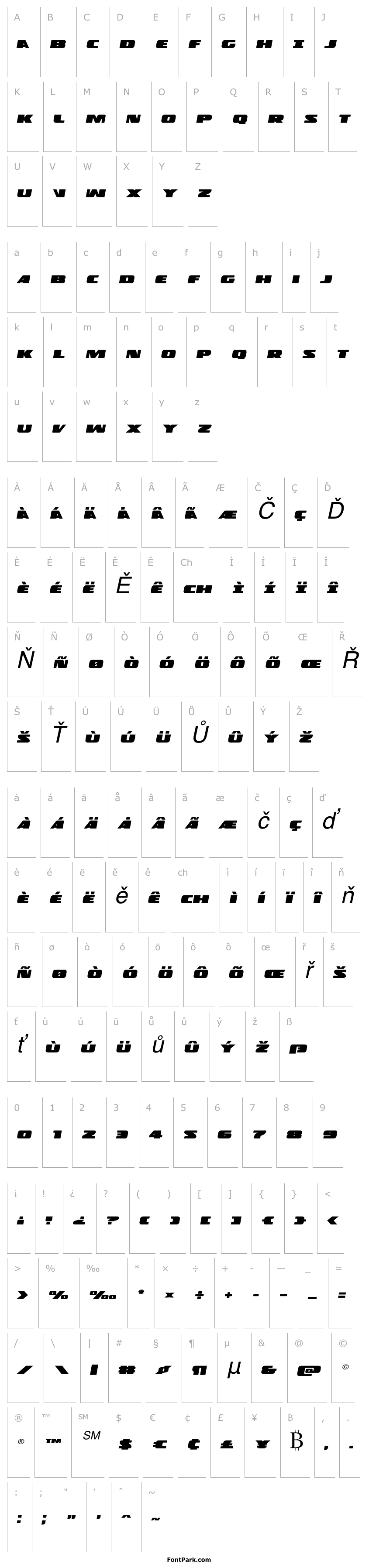 Přehled Police Cruiser Expanded Italic