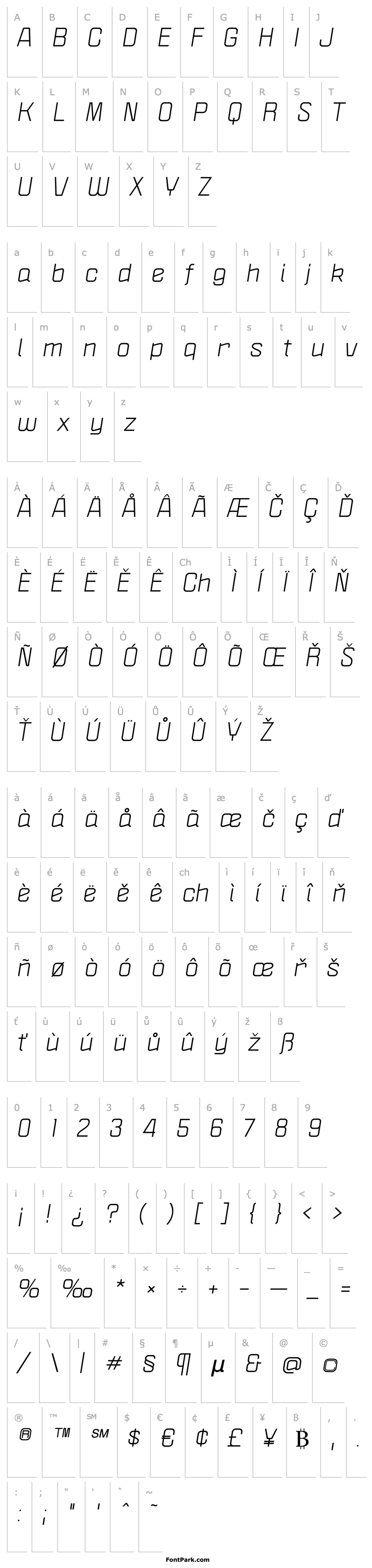 Overview Politica XT Italic