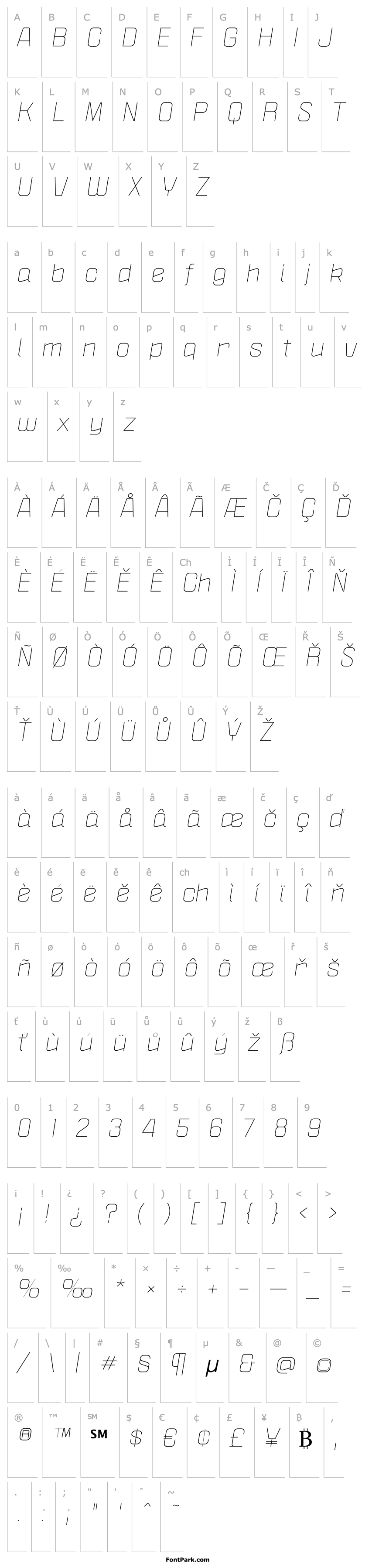 Overview Politica XT Light Italic