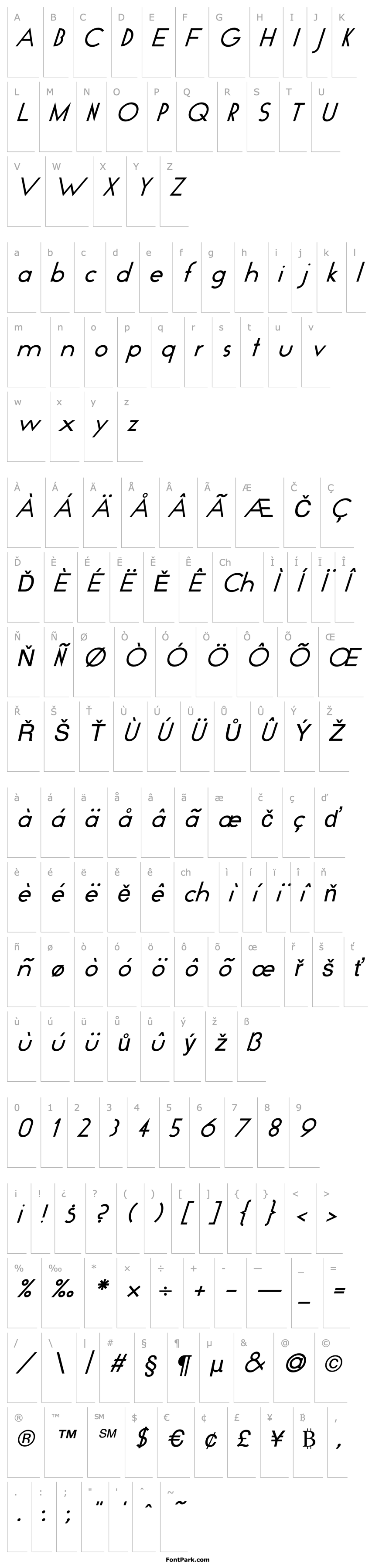 Overview Pommarantz Italic