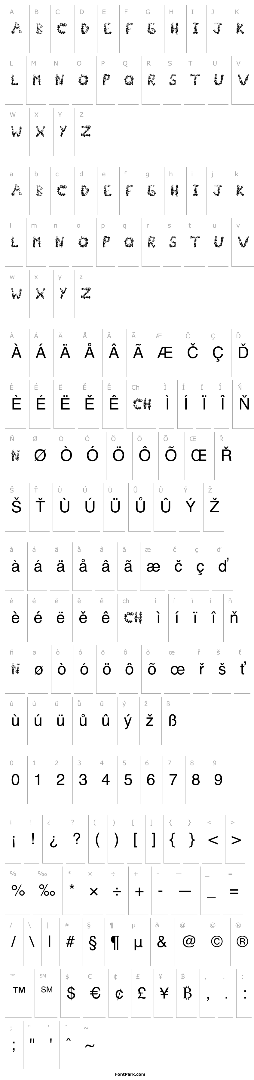 Overview PopCornFont