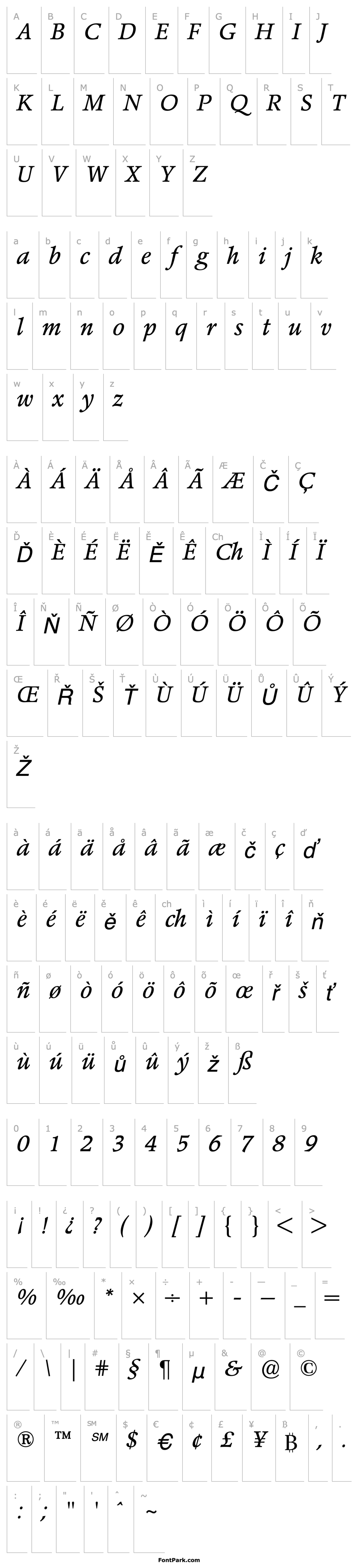 Overview Poppl-PontifexBE-Italic