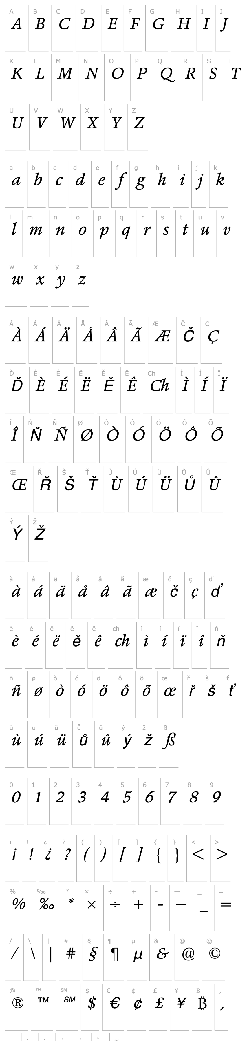 Overview PopplPontifexBQ-Italic