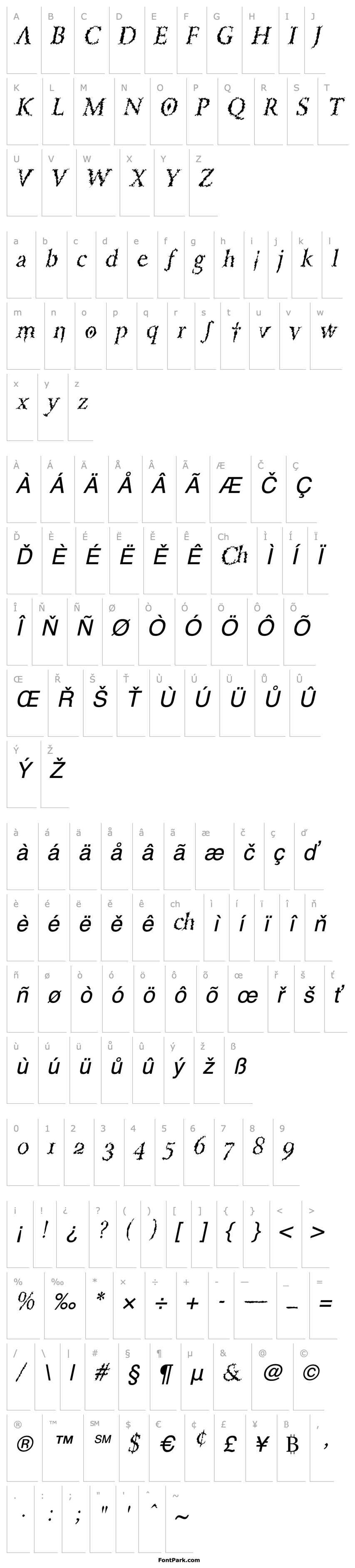 Přehled PorcupineRoman Italic