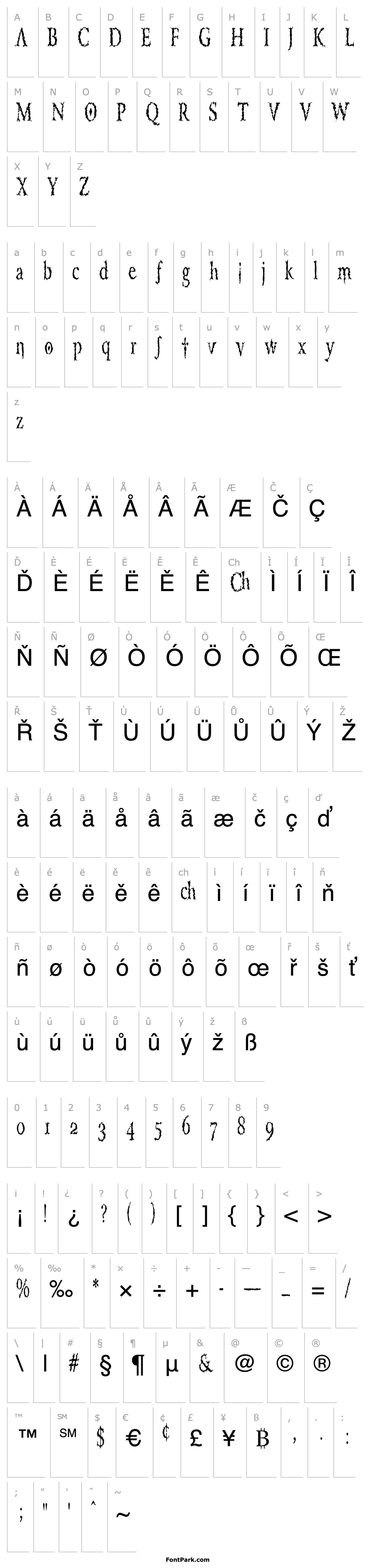 Overview PorcupineRomanCondensed