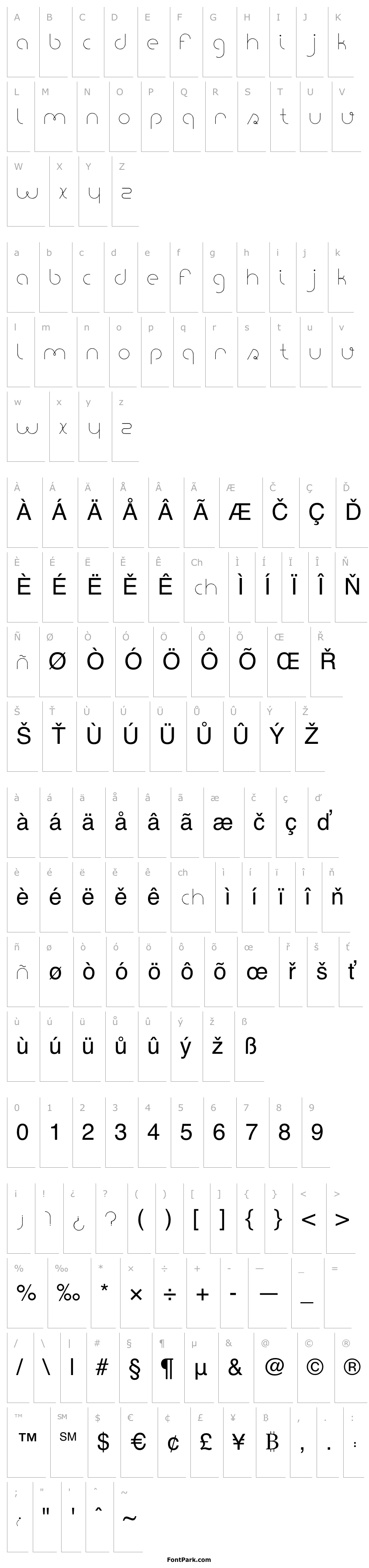 Přehled portatil font