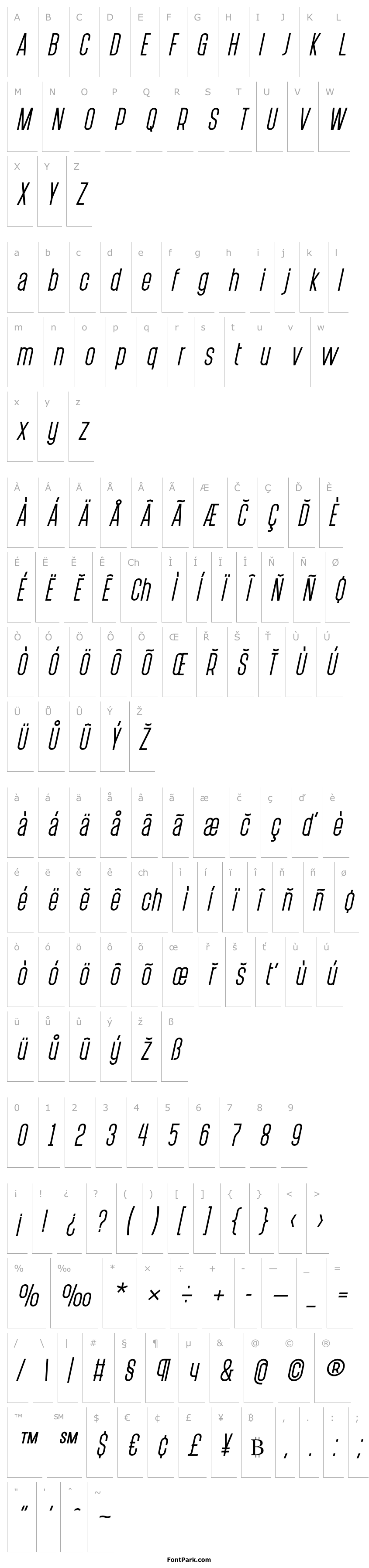 Overview PostScriptum Italic