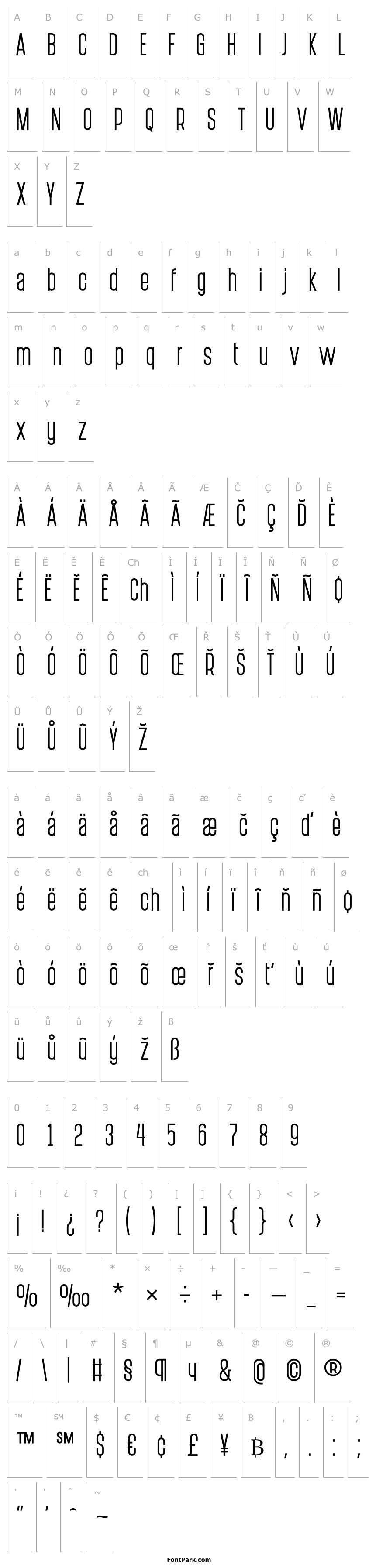 Overview PostScriptum Regular