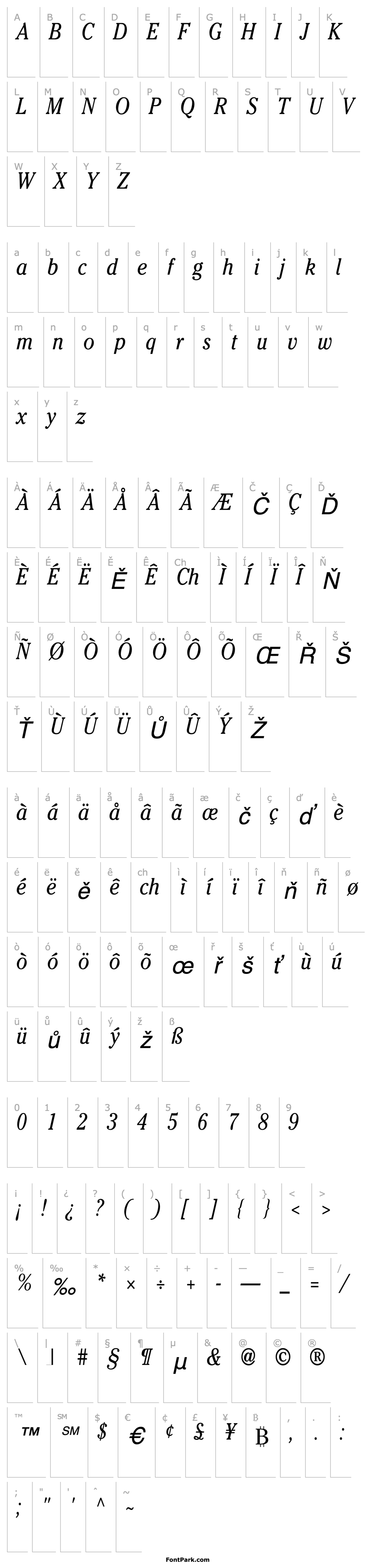 Overview PP Cheltenham Cnd Normal-Italic