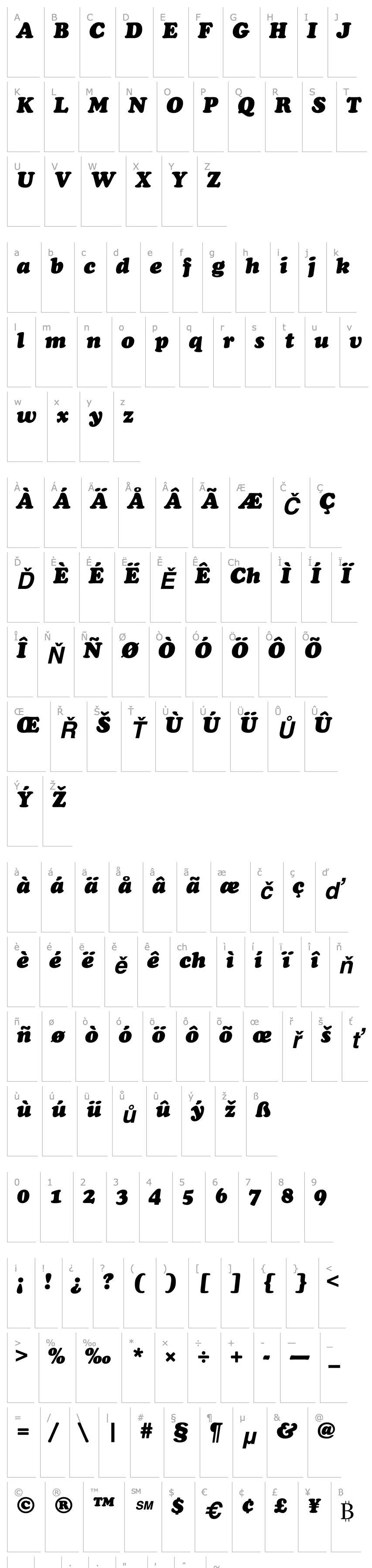 Overview PP Cooper Heavy-Italic