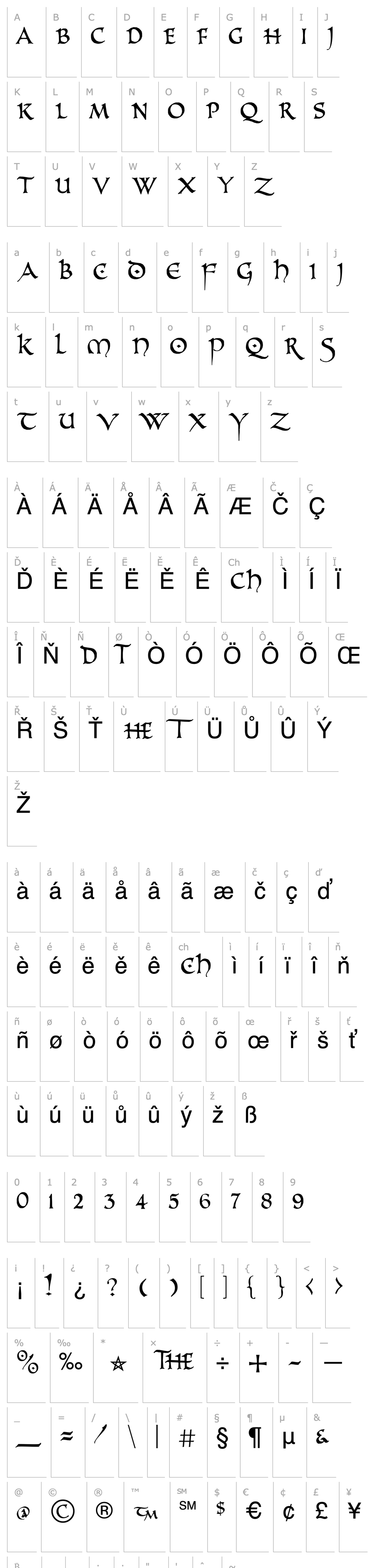 Overview PR Uncial Alternate Capitals