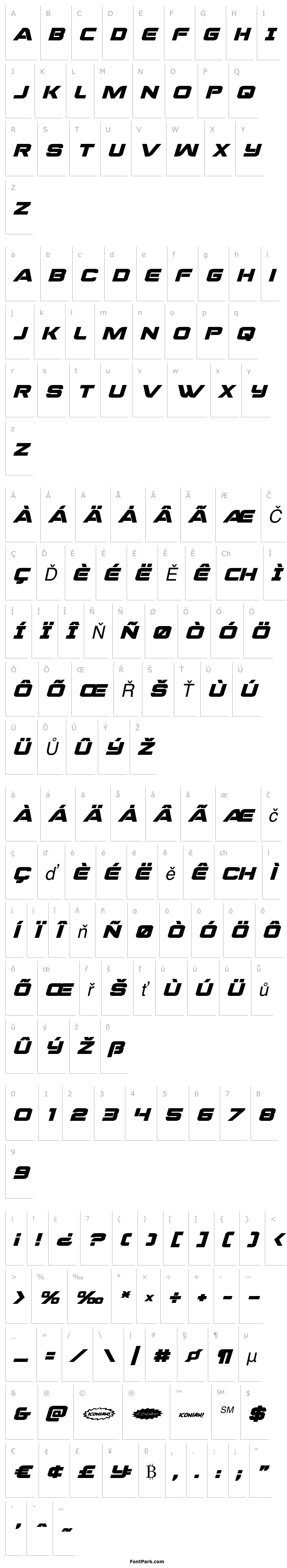 Overview Praetorian Bold Expanded Italic