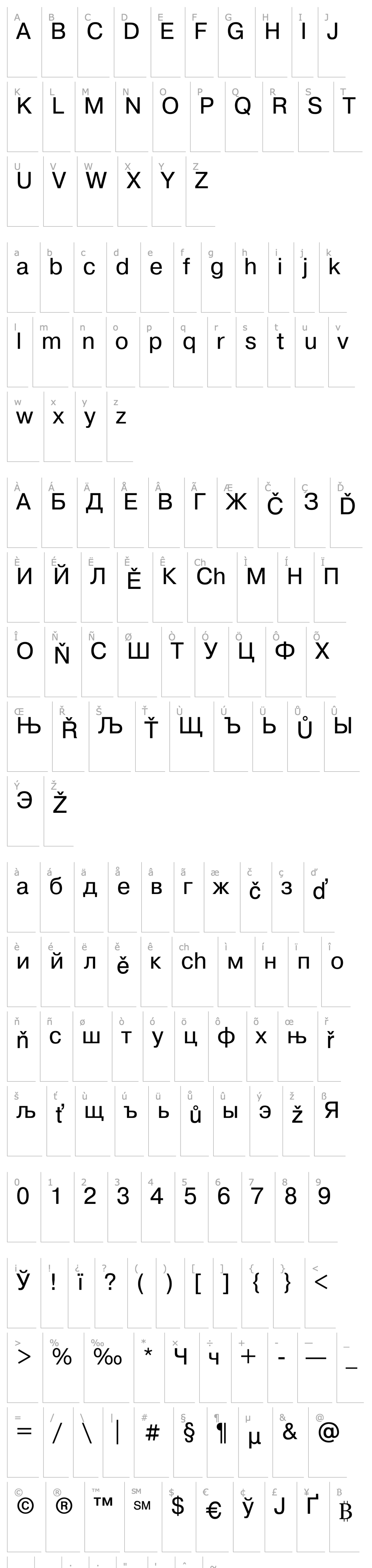 Overview Pragmatica Cyrillic