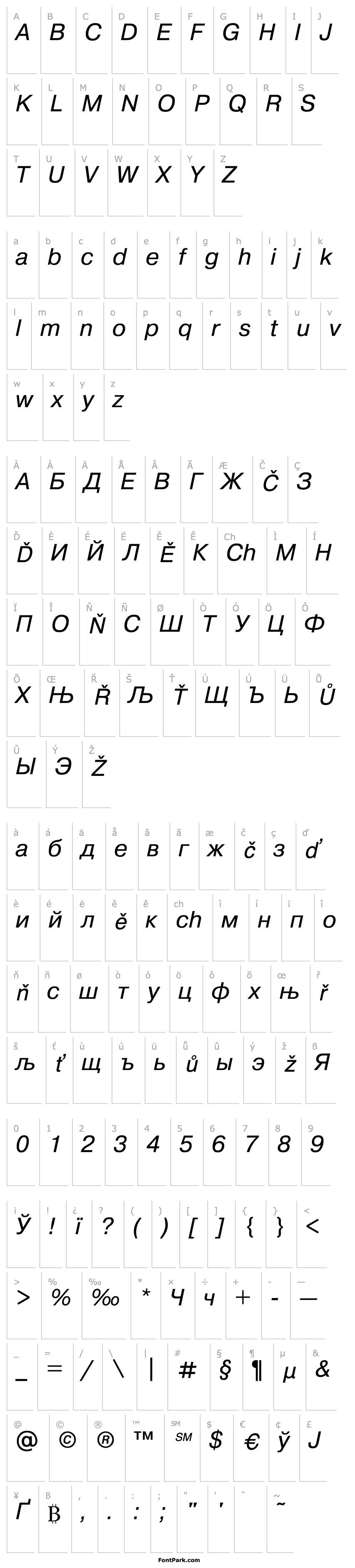 Overview Pragmatica Italic