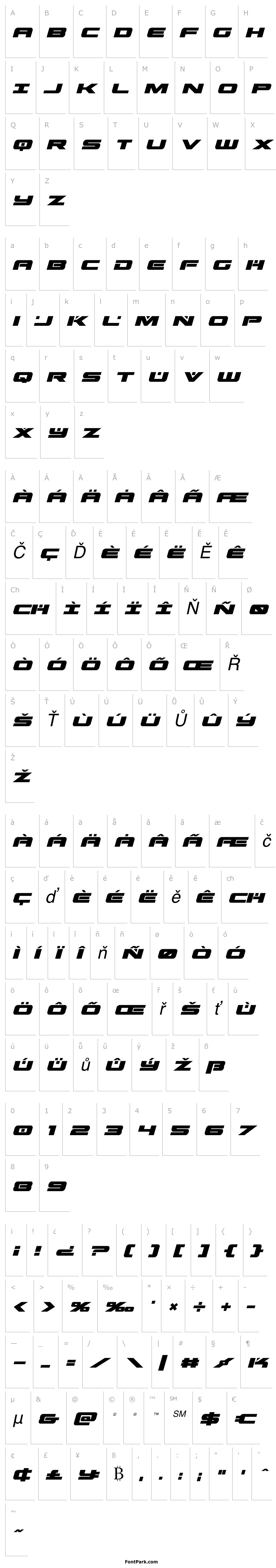 Overview Predataur Italic