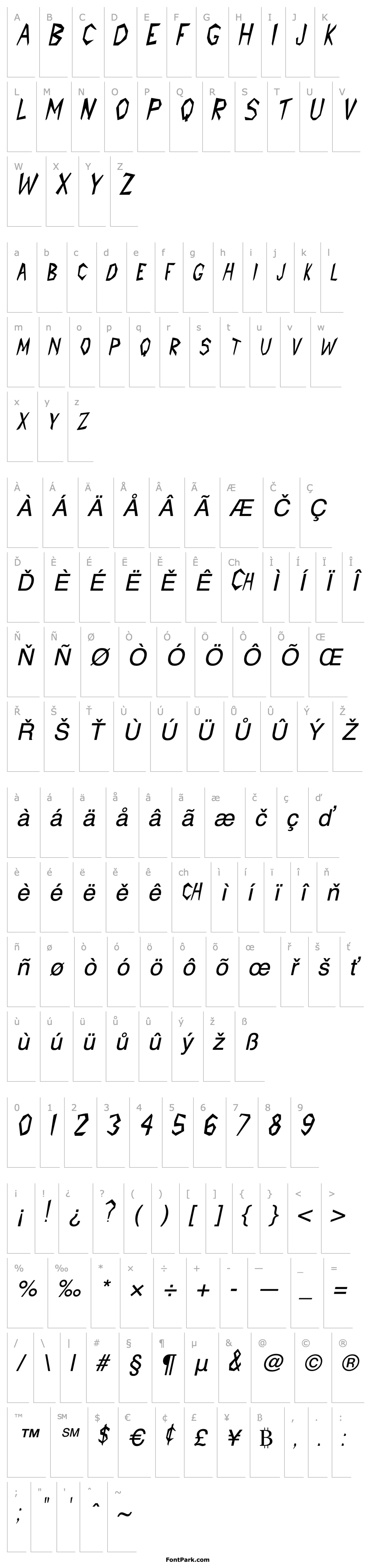 Overview PrehistoricCondensed Italic