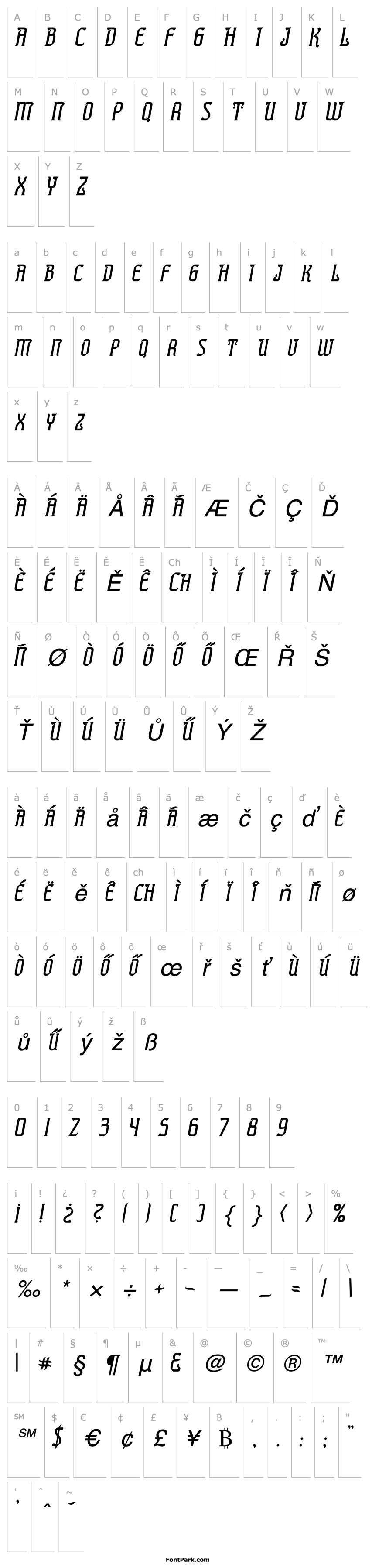 Overview Presidente Tequila Italic