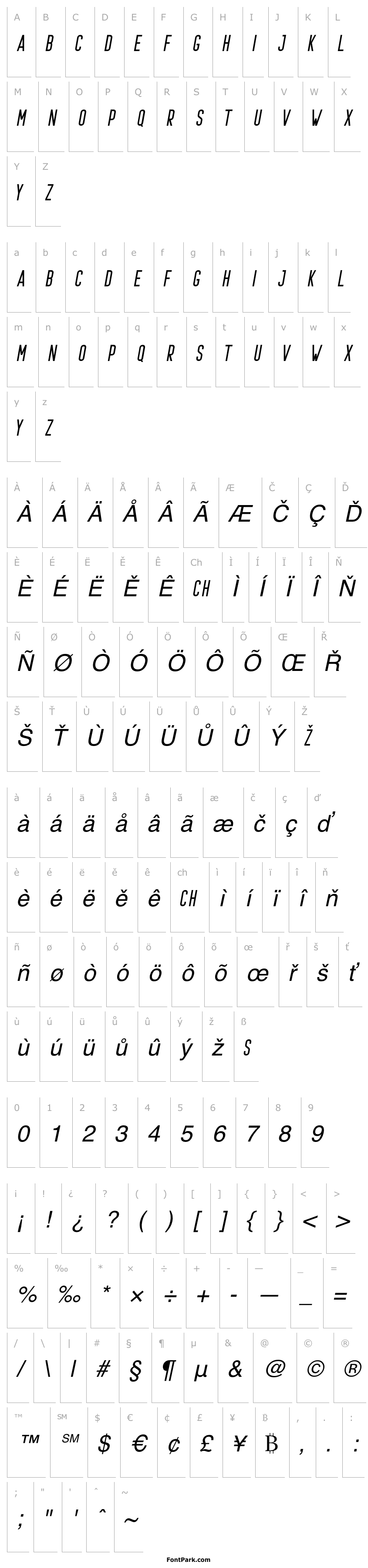 Přehled Prestage Italic Italic