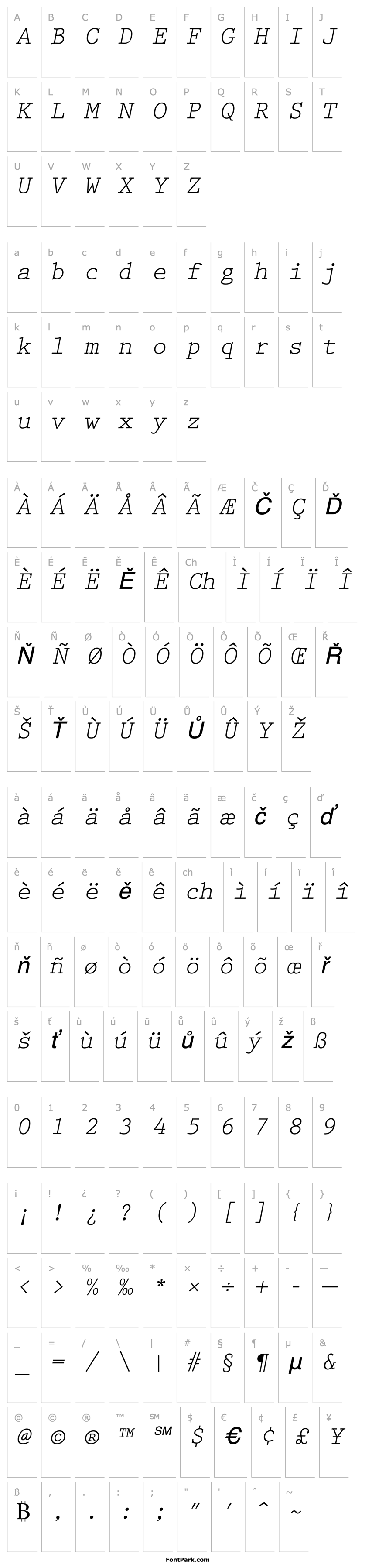 Overview Prestige Italic