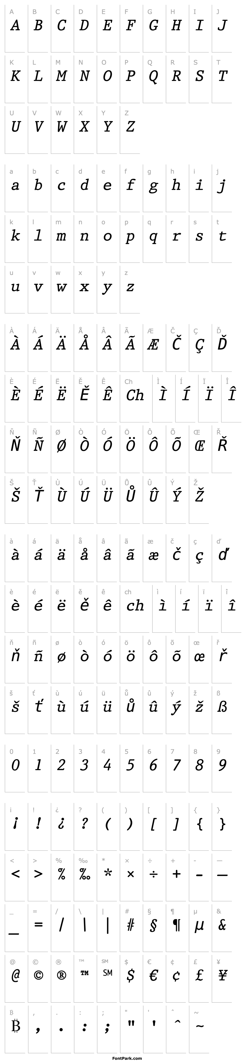 Přehled Prestige12PitchBT-Italic