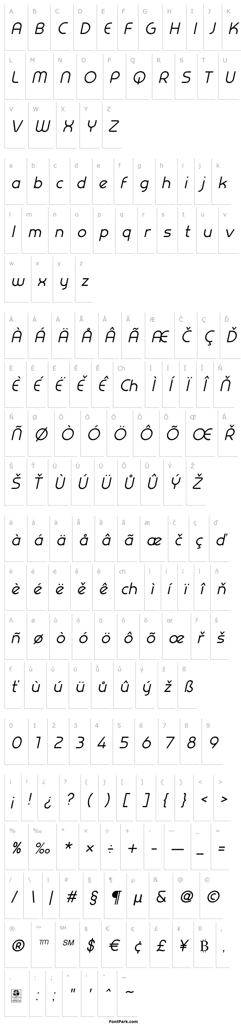 Overview Prestij Demo Italic