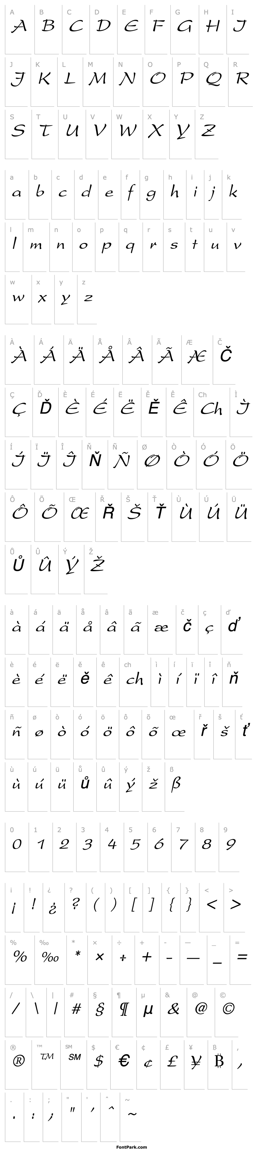 Overview PrestonScript Italic