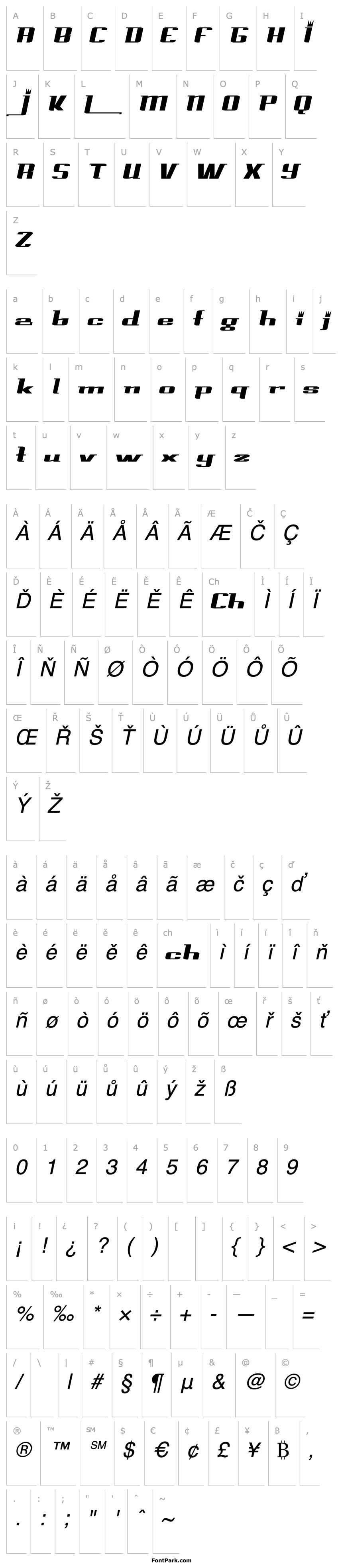 Overview PrinceAlbert Italic