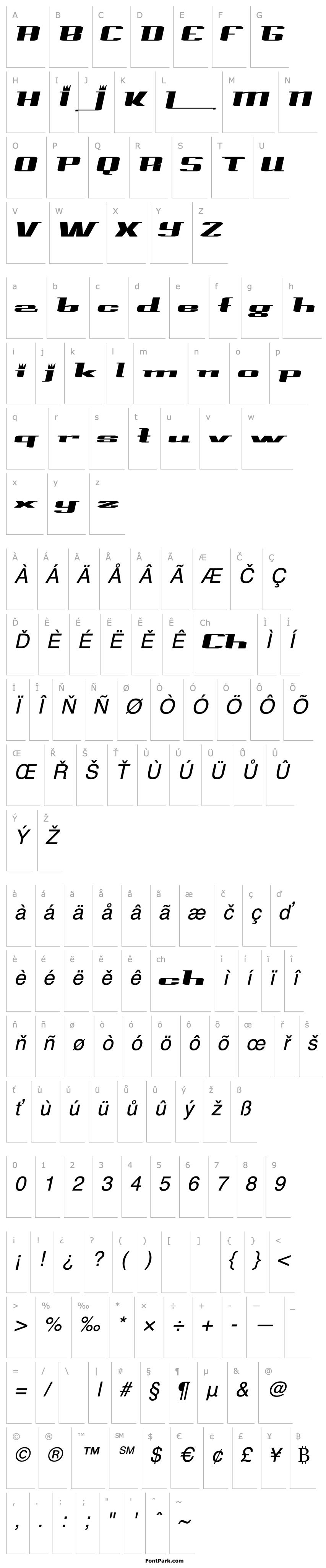 Overview PrinceAlbertExtended Italic