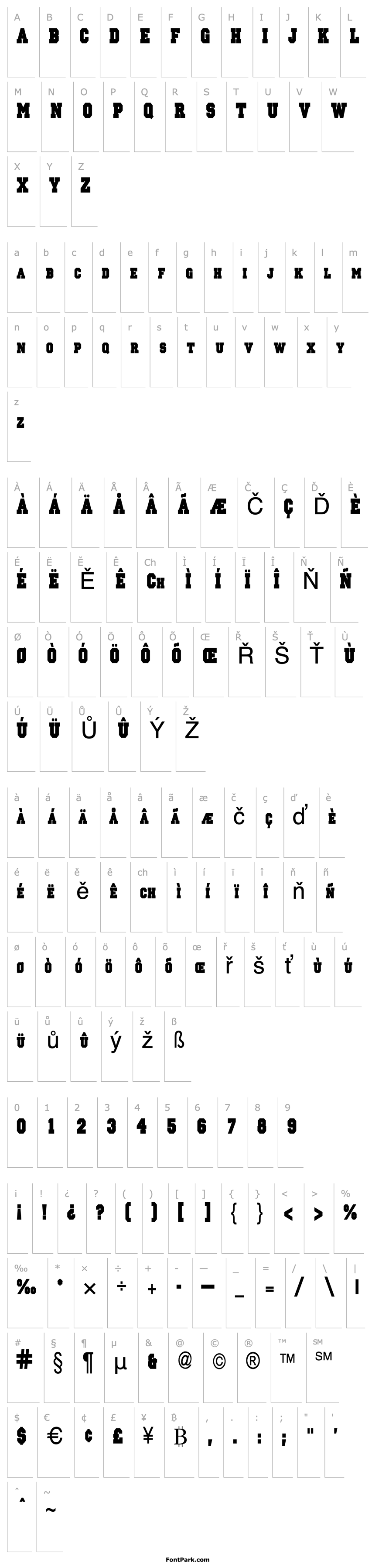 Overview Princeton solid Condensed Normal