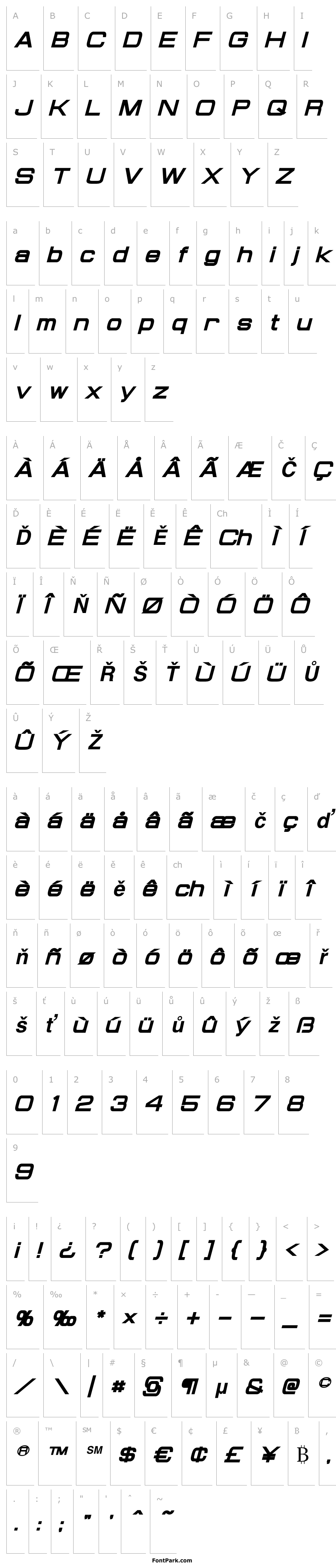 Přehled Probert Black Italic