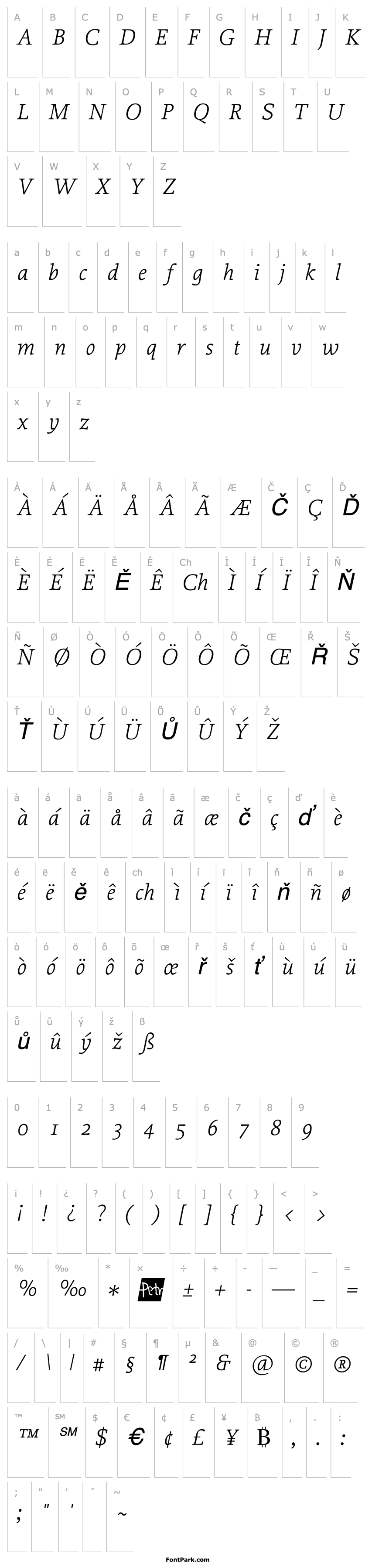 Přehled Proforma LightItalic