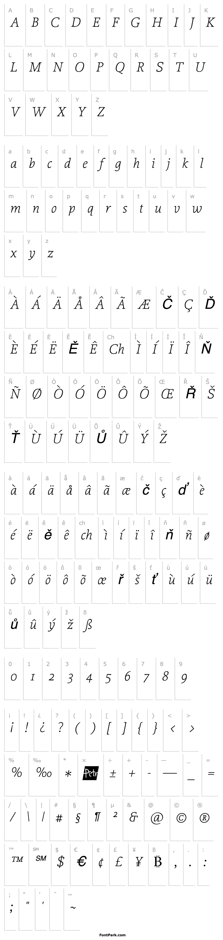 Overview Proforma UltraLightItalic