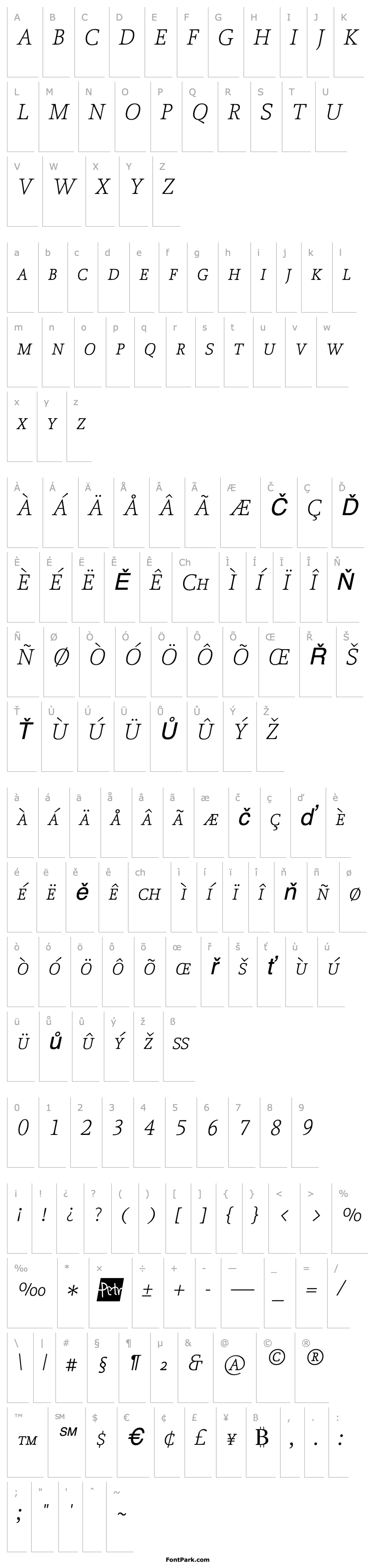 Přehled Proforma UltraLightItalicSC