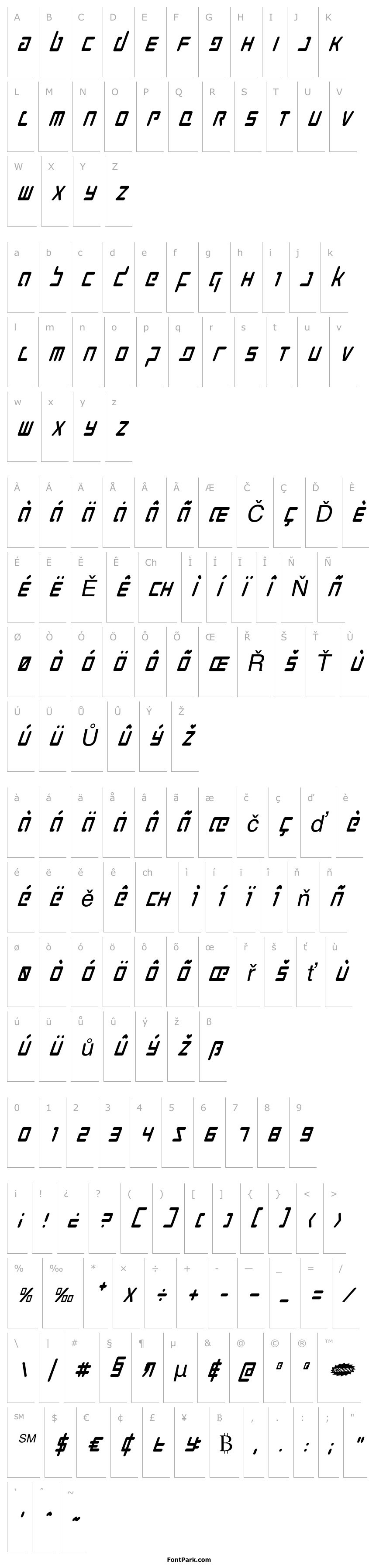 Overview Prokofiev Condensed Italic