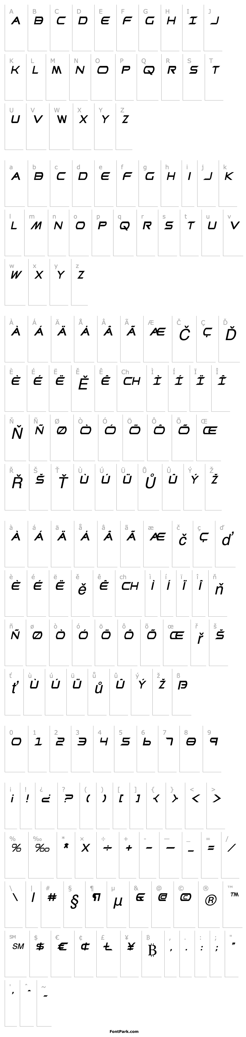 Overview Promethean Condensed Italic