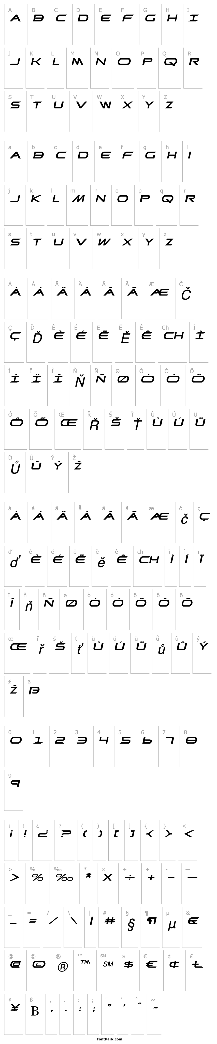 Overview Promethean Expanded Italic