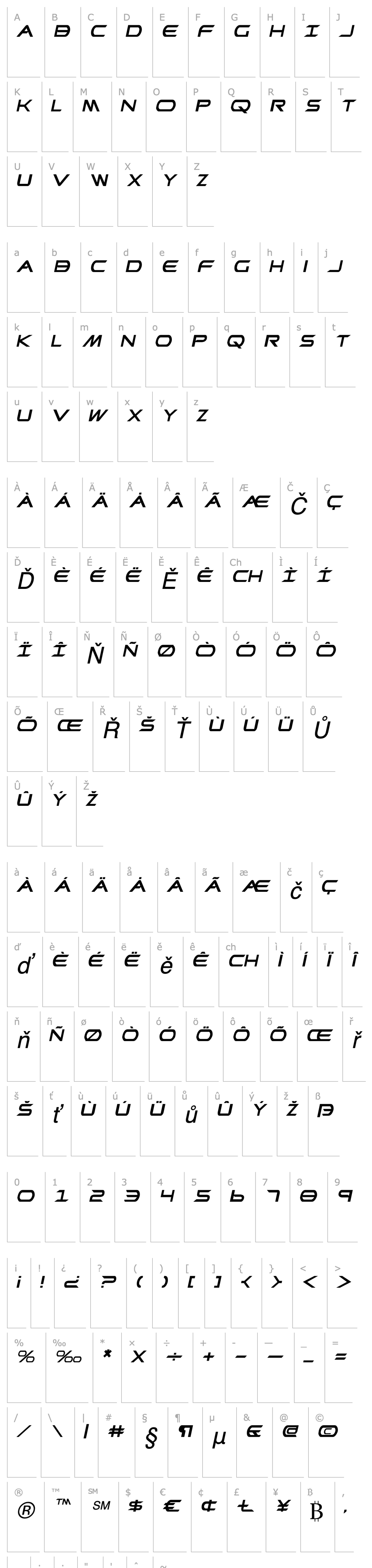 Overview Promethean Italic