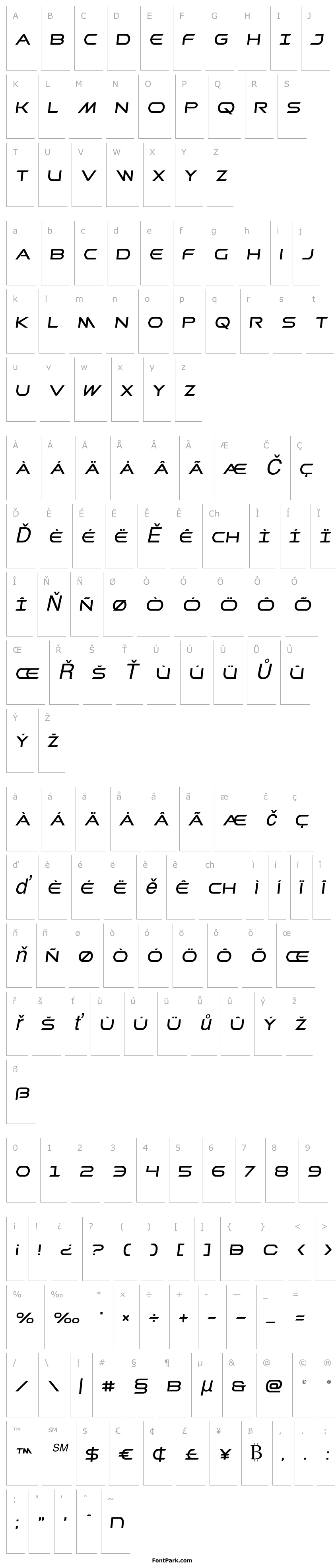 Přehled Promethean Semi-Italic