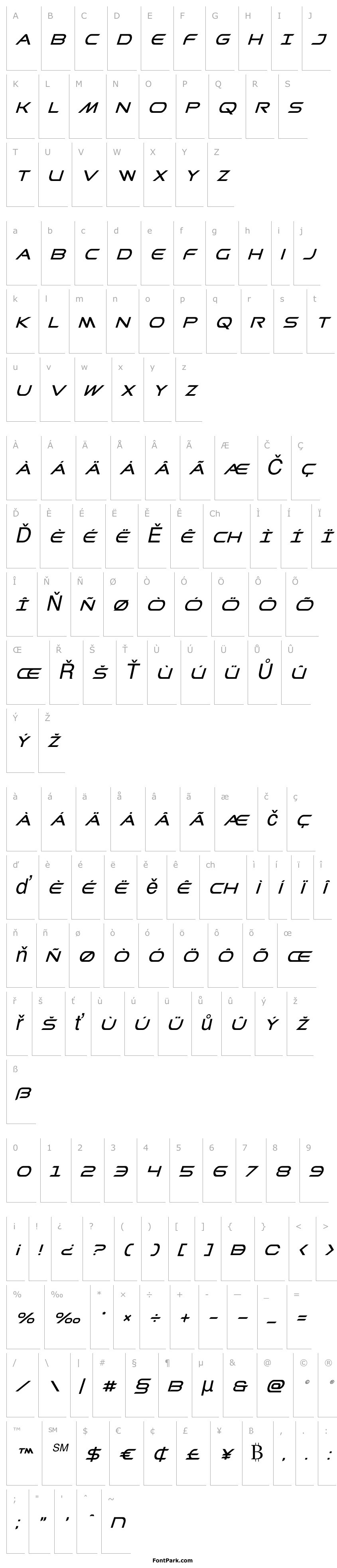 Overview Promethean Super-Italic