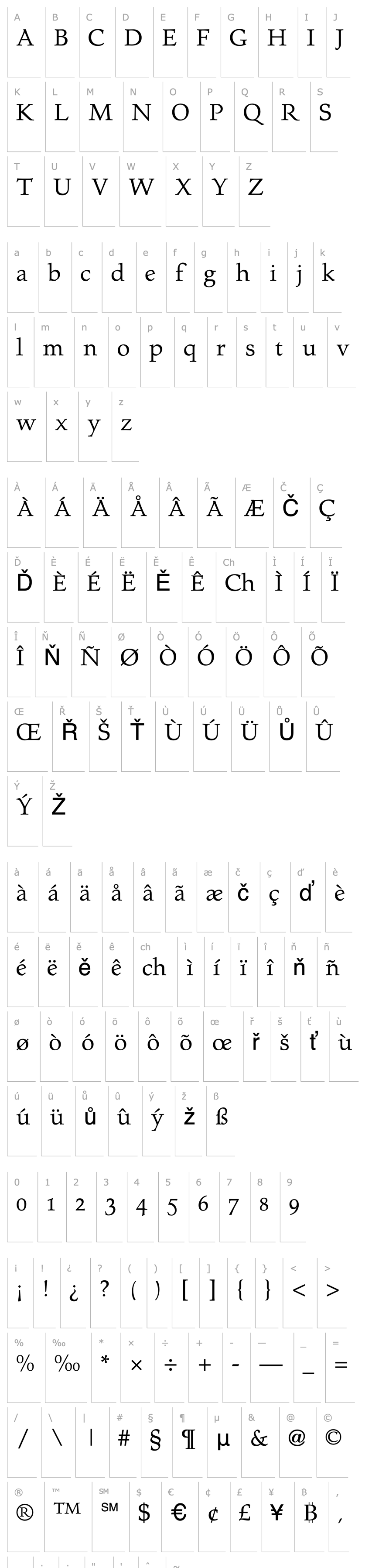 Přehled ProsperoRegular