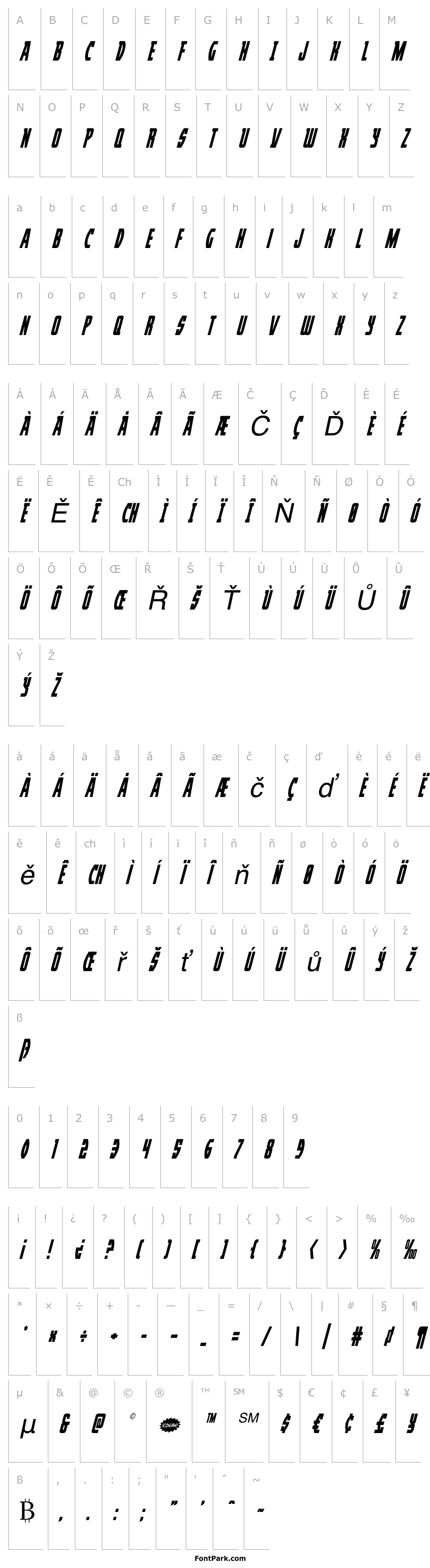 Overview Prowler Condensed Italic