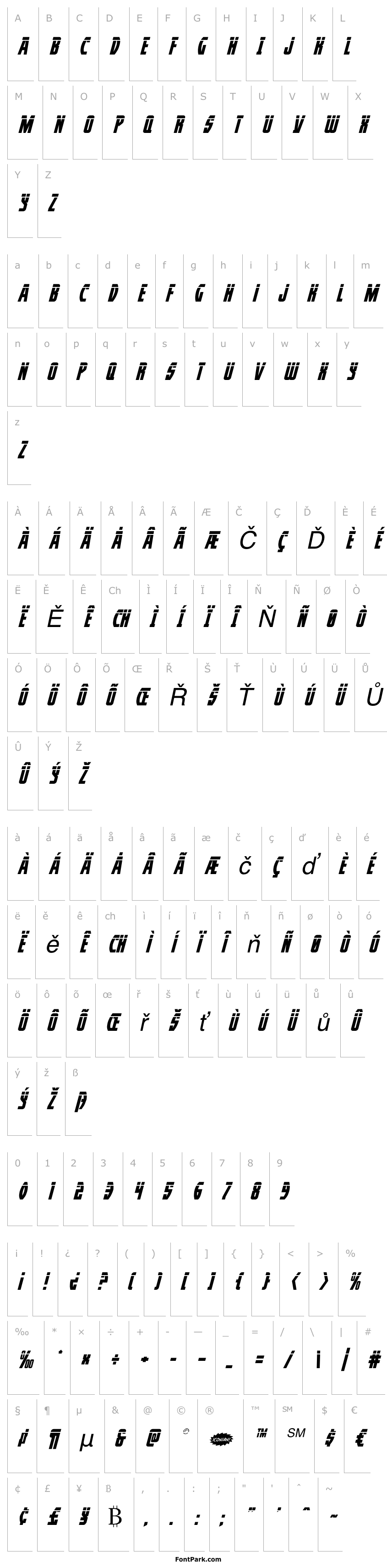 Přehled Prowler Laser Italic