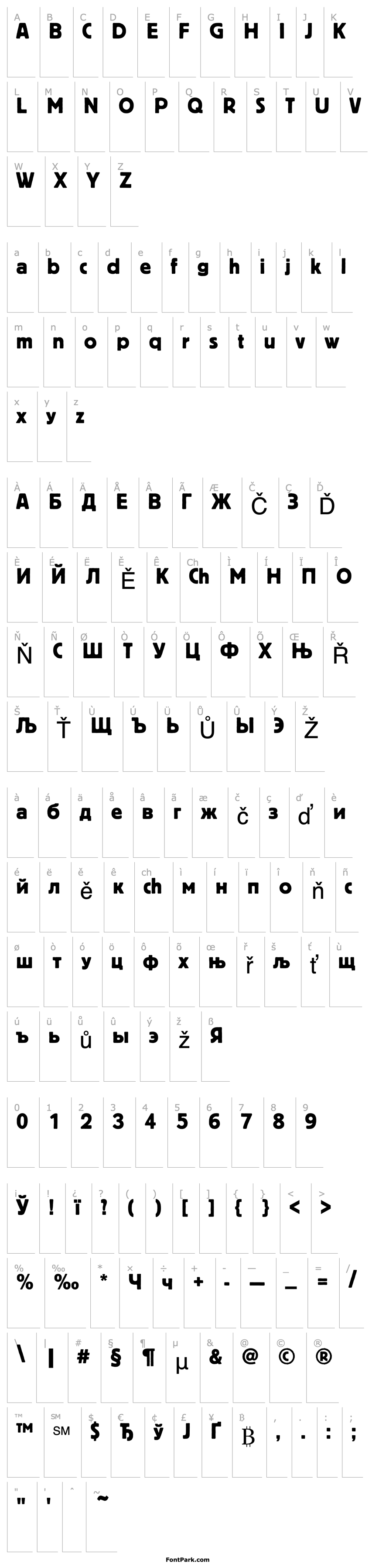 Overview PT Bloc Cyrillic