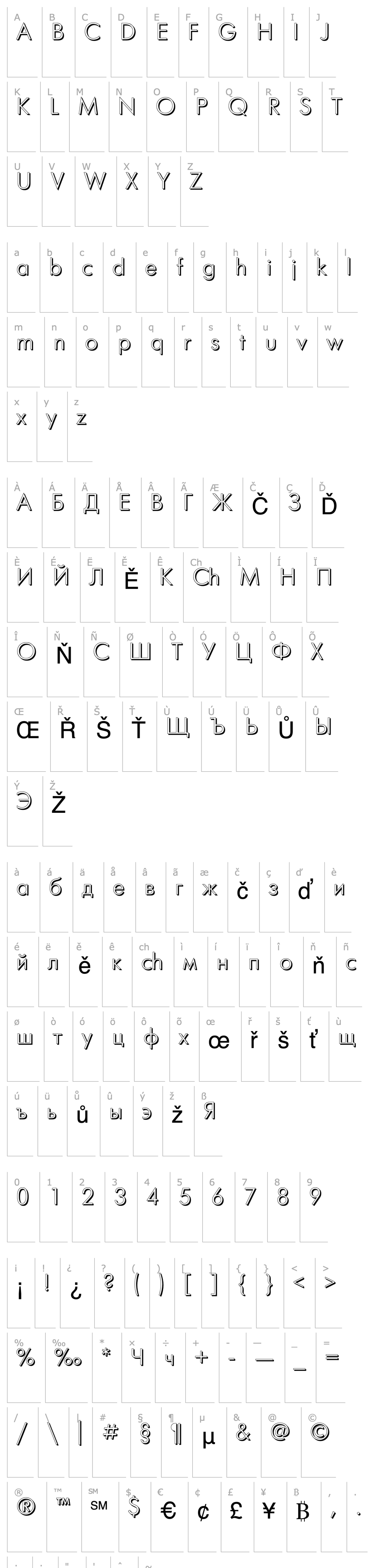 Overview PT FuturaFuturis Shadow Cyrillic