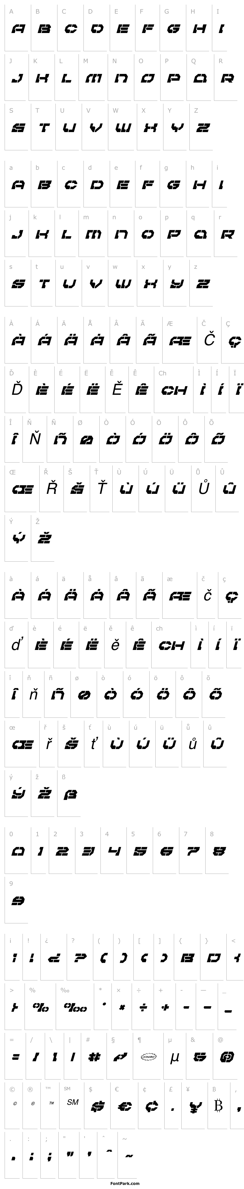 Overview Pulsar Class Semi-Condensed Italic